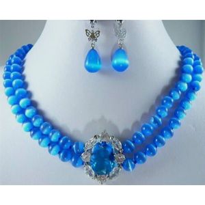 Fabriek Prijs Groo Sieraden Details Over 8 Rijen 6 Mm Blauw Lapis Lazuli Kralen Gem Necklacegirl Wedding Party, luxe Dubai