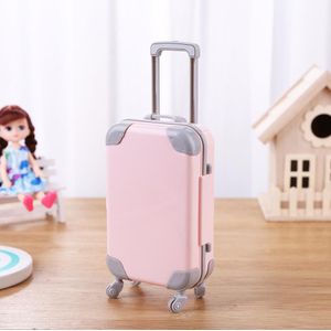 Mini Koffer Plastic Koffer Poppenhuis Speelgoed Accessoires Reizen Meisje Pop Accessoires Speelgoed Kinderen