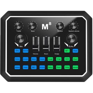 Computer Input Mixer Geluidskaart Slimme Ruisonderdrukking Clear Voice Veel Compatibel Met Tablet Laptop Computer