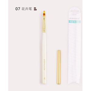 Japanse Stijl Manicure Borstel Nail Art Tool Franse Schuine Hoofd Lichttherapie Kleur Tekening Trekken Lijn Pen Uv Gel Nail borstel