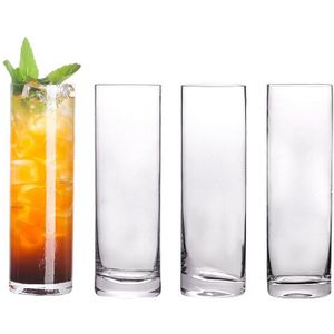 4 Stuks Extra Licht Kristal Longdrinkglas Bril Bar Collins Tumbler Voor Water, Sap, Bier, en Cocktail Set Van 4