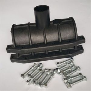 Tee 63 Emergency Reparatie Sectie Verhoogd Interface PE110 Emergency Reparatie Fittings Pe Waterleiding Emergency Reparatie Onderdelen