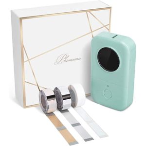 Phomemo D30 5Pcs D30 Mini Inktloze Label Printer Bundel Draadloze Label Printer Draagbare Pocket Label Printer Bluetooth-Compatibel