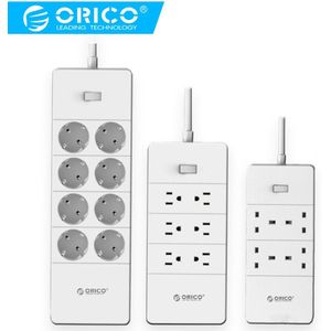 Orico Stopcontact Stekkers Adapters Met 5 Poorten Usb Charger 4 6 8 Ac Poorten 2500W Output Voor Thuis kantoor Gebruik
