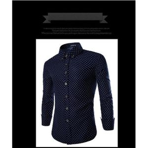 Los Hombres Moda Casual Larga Estampadas Mangas Slim Fit Negocio Sociale Vestido Camisa Hombres La Marca Ropa Suave Cómodo