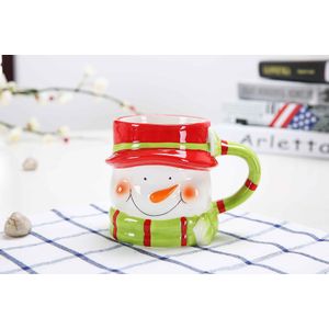 Kerstman, Sneeuwpop, Elanden Mok, xmas Cup Keramische Mok Mooie Kinderen Cup Melk Koffie Flessen Keramische Melk Glas 380Ml