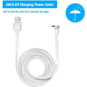 2 M/6 M/9 M Opladen Power Kabel Past voor Arlo Pro, Arlo Pro 2, arlo GAAN, Arlo Light Micro Usb-kabel Oplaadsnoer zonder Plug