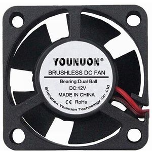 2PCS YOUNUON Dual Kogellager DC 24V 12V 5V 3cm 30mm 30x30x 10mm 3010 Borstelloze Mini Cooler Cooling Fan