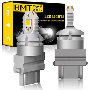 Bmtxms 2x Canbus Led Auto Lights Drl Dagrijverlichting Reverse BA15S BAY15D T20 7440 7443 T15 W16W 1156 1157 P21W witte Lampen
