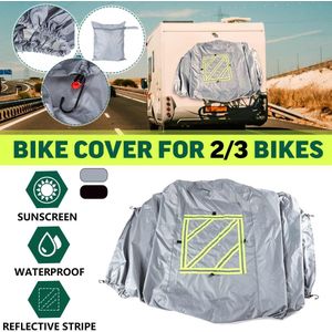 420D Beschermhoes W/Reflecterende Teken 2-3 Fietsen Voor Camper Bike Waterproof Zonnebrandcrème