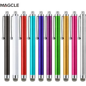 10 stks/set Mesh Fiber Capacitieve Stylus Pen Metalen Touch Screen Pennen voor Alle Capacitieve scherm Smart Telefoon Tablet