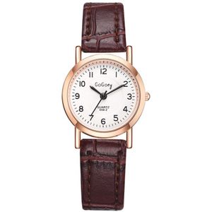 Bamboe Knoop Vintage Lederen Vrouwen Kleine Horloges Blauw Pointer Eenvoudige Nummer Wijzerplaat Mode Dames Quartz Horloges