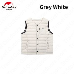 Naturehike Winter Down Vest 90% Wit Ganzendons Warm Houden 750FP Verdikking Jas Man/Vrouw Mode Knop Jas Outdoor draagbare