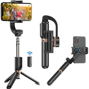 Apexel Telefoon Stabilizer Video Record Universele Handheld Gimbal Smartphone Stabilisatoren Draadloze Bluetooth Selfie Stok Vlog