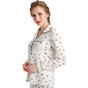 Fdfklak Europese Stijl Katoenen Zwangerschap Kleding Lange Mouwen Print Zwangere Nachtkleding vrouwen Voeden Pyjama Moederschap Pijama