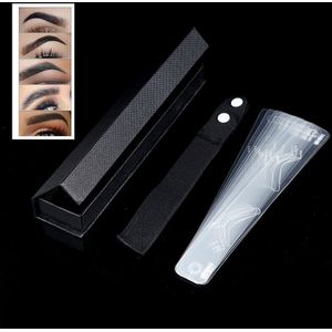 12 Stijl/Set Wenkbrauw Stencils Wenkbrauw Grooming Stencil Kit Vormgeven Sjablonen Diy Gereedschap