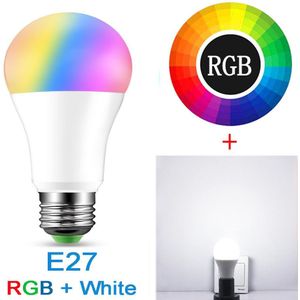 4 Stuks Smart Lamp Bluetooth Lamp E27 Gekleurde Licht 15W Dimbare Rgb Led Lamp B22 Gecontroleerd Door App, sync Naar Muziek, Voor Thuis