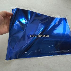 50 stks 20x29 cm A4 Blauwe Kleur Stamping Folie Papier voor Harde Doos en Plastic Materiaal