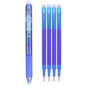 4 Stks/set Gel Pen Rubber Uitwisbare Pen Geïmporteerd Inkt Temperatuurregeling Uitwisbare Pen Druk Uitwisbare Pennen Voor School Office