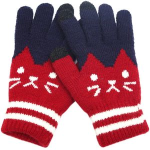 Winter Touchscreen Handschoenen Vrouwen Warm Stretch Gebreide Wanten Imitatie Wol Volledige Vinger Guantes Vrouwelijke Gehaakte Dikker M840 #