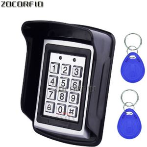 Waterdichte Shell + Metal Rfid Toegangscontrole Toetsenbord Met 1000 Gebruikers + 10 Sleutelaanhangers Voor Rfid Deur Toegangscontrole systeem