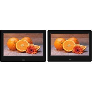 7 Inch 800X480 Hd Digitale Fotolijst 16:9 Groot Scherm Elektronische Foto Video Zwart