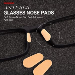 Anti-Slip Glazen Neus Pads 24Pcs Unisex Zachte Schuim Neus Pads Zelfklevende Glazen Nose Pads Soft Eye care Tools Voor Brillen