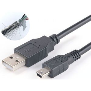 Mini Usb Kabel 3 M 1.5M 1M 0.5M 0.2M Mini Usb Naar Usb Data Charger Cable voor Mp3 Mp4 Camera Gps