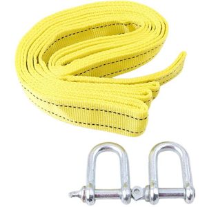 Heavy Duty 3Ton Auto Sleepkabel Towing Trektouw Strap Haken Van Road Recovery Eagle Haak/U-hook Towing Touwen