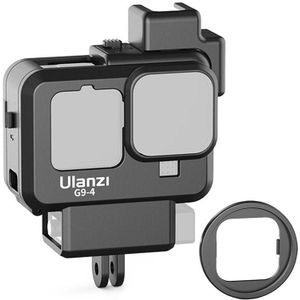 Ulanzi G9-4 Camera Kooi Voor Gopro Hero 9 Black Dual Koude Schoen Camera Cover Vlog Uitbreiding Microfoon Sport Camera Accessoires