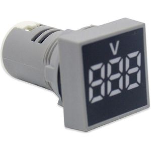 10 Stks/partij Vierkante 22 Mm Digitale Ac Voltmeter 20 V-500 V Rood Groen Geel Blauw Voltage Wit Meter digitale Display Indicator Lamp