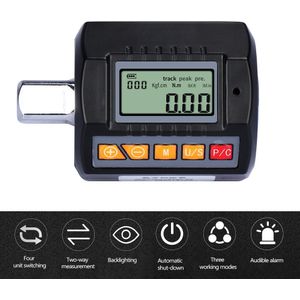 Verstelbare Lcd-scherm 1/2 1/4 3/8Inch Digitale Momentsleutel Meter Elektronische Koppel Meter Utility Auto Repareren tool