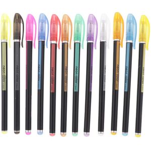 12/16/24/36/48 Kleuren Gel Pennen Set, glitter Gel Pen Voor Volwassen Studenten Kleurboeken Tijdschriften Tekening Doodling Art Markers