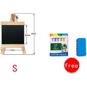 Grote Desktop Bericht Schoolbord Ezel Blackboard Kids Houten Schrijfbord Opvouwbare Winkel Supermarkt Melk Thee Winkel Message Board