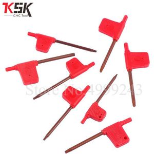 Fabriek Groothandelaren 20Pcs Rode Vlag Torx T6 T7 T8 T9 T10 T15 T20 Schroef Wrench Machine Tool Plum Moersleutel rode Vlag Wrench Pole Wrench