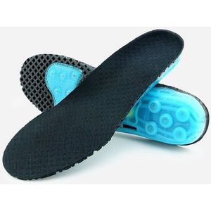 Vier Siliconen Gel Orthopedische Inlegzolen Demping Pads Voetverzorging Voor Zool Fasciitis Pijn Relief Sport Inlegzolen