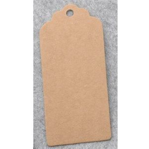 Diy 100 Stks/partij Papier Tag 4*9Cm Blanco Wit/Bruin/Zwart Tags Rechthoek Sqaure Tag prijs Tags 001