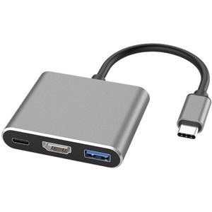 Type-C Usb 3.1 USB-C Hdmi Usb 3.0 Adapter 3 In 1 Hub Voor Apple Macbook Pro Lading Laptop accessoire GG144