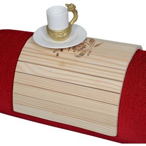 Draagbare Kant Salontafel Sofa Arm Te Gebruiken Comfortabele Stijlvolle Home Decor Jaar 38X25 Cm hout Handgemaakte Salontafel