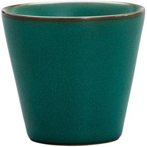 Keramische kopje Thee met Schotel Hand Beschilderd Porselein Groene Kleine Thee Kommen Drinkware Puer Japanse Theekopjes