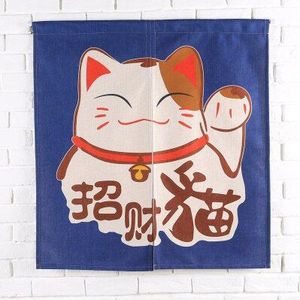 Taiwan Japan Stijl Chinese Fortune Kat Deur Gordijn Opknoping Woonkamer Keuken Woonkamer Woondecoratie Bar Koffie Huis