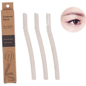 3 Pack Vrouwen Wenkbrauw Brow Shaper Razor Trimmer Blade Facial Hair Remover Tool