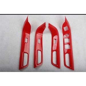 Voor Mitsubishi Lancer Ex Linksgestuurde 4Pcs Abs Auto Binnendeur Window Lift Glas Schakelaar knoppen Cover Versieringen