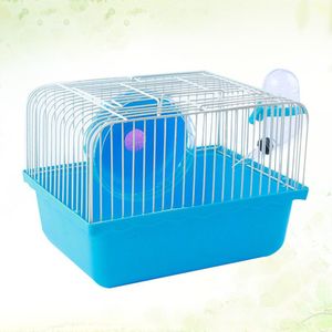 Hamster Kooi Huisdier Huis Draagbare Kleine Huisdieren Huis Chinchilla Hamster Reizen Huis (Blauw)