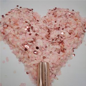 Metallic Rose Gold Confetti Party Popper Kanonnen Handheld Vuurwerk Wedding Party Kerst Verjaardag Nieuwjaar Viering