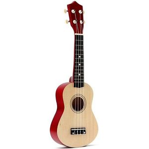 21 Inch Sopraan Ukulele 4 Strings Hawaiian Gitaar Uke + String + Pick Voor Beginners Kid Multi Kleur, zwart, Roze, Blauw ......