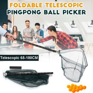 65-180 Cm Telescopische 3 Sectie Uitschuifbare Aluminium Pole Pingpong Bal Picker Net Voor Ping Pong Bal Picking tafeltennis Acc
