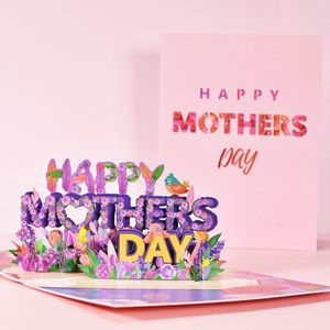 2022 Happy Mother&#39;s Day Card Greeting Mother Days Card 3D Printed Blessing Cards Mother Day