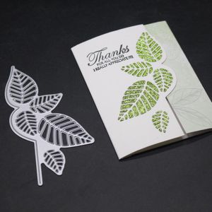 Blad Strip Kerst Metalen Stansmessen Groene Bladeren Frame Sterven Stencil Scrapbooking Papier Kaarten Postzegels En Sterft Ambachtelijke