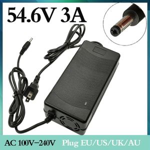 1Pc 54.6V 3A Batterij Oplader Voor 13S 48V Li-Ion Batterij Elektrische Fiets Lithium Batterij Oplader Sterke